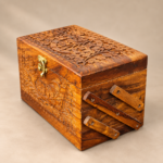 Carving Trolley Jewelry Box | Handmade Wooden Jewelry Box | Decora Crafts