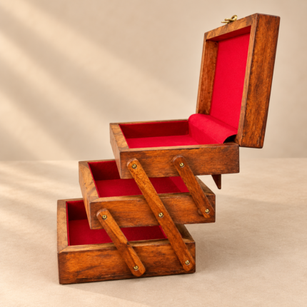 Carving Trolley Jewelry Box | Handmade Wooden Jewelry Box | Decora Crafts