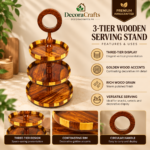 Wooden stand for cakes and pastries